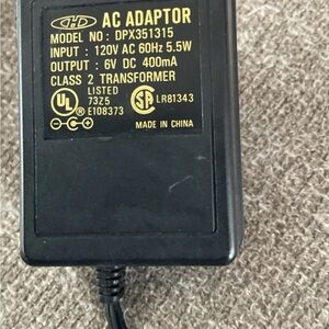 AC Adapter Plug For  Model DPX351315 Preowned
